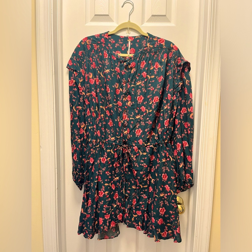 Free People Flower Fields Mini Dress, Size Small EXCELLENT CONDITION